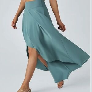 High Waisted High Low Ruffle 2-in-1 Flowy Quick Dry